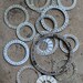 Vintage Watch parts -- number rings- set of 15 -- D1