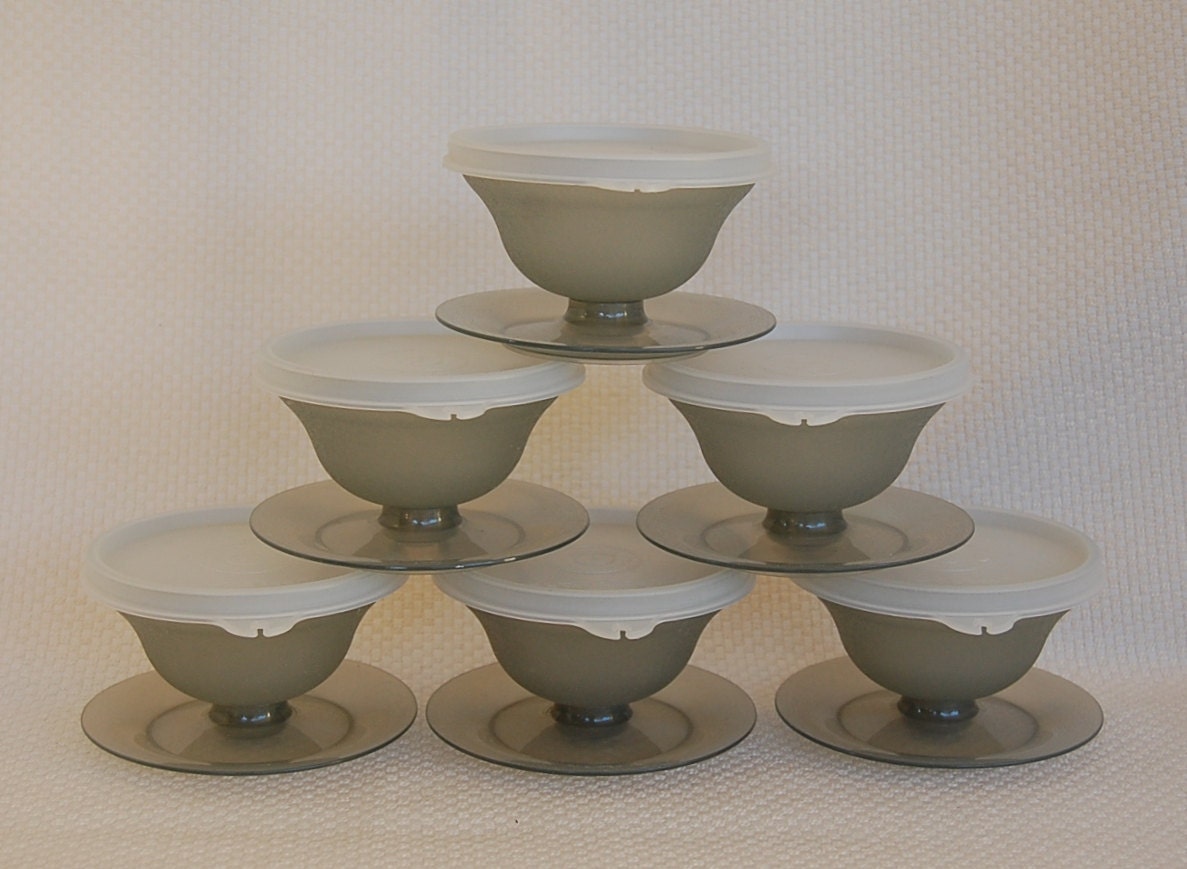 of Smoke 6   vintage cup Tupperware in Cups Dessert Color  for Your Vintage dessert Set