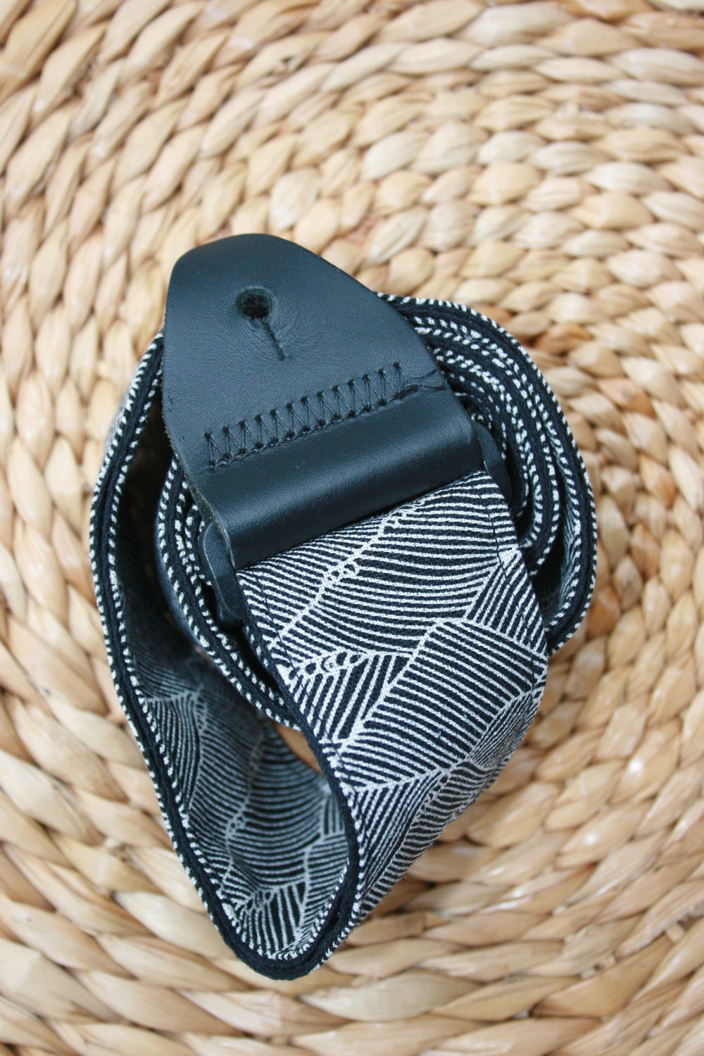 Ride The Dark Wave Organic Cotton & Hemp Guitar Strap
