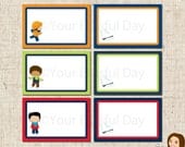 PRINTABLE Boy Ice Skating Label Tents Il_170x135