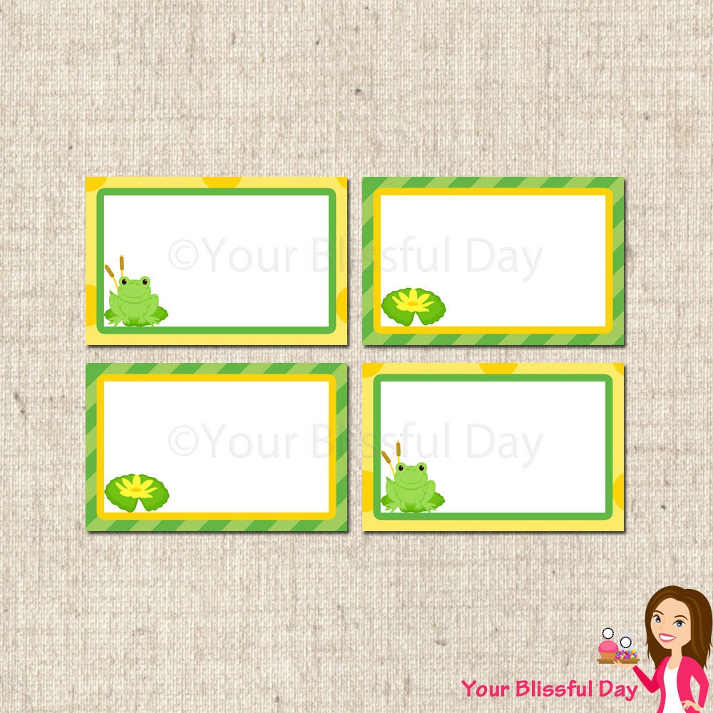 PRINTABLE Boy Frog Label Tents Il_170x135