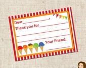PRINTABLE Ice Cream Party Fill-in-the-Blank Thank You Cards Il_170x135