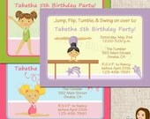 PRINTABLE Girl Gymnast Party Invitations (Character of your choice) Il_170x135