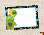 PRINTABLE Monster Party Thank You Cards Il_170x135