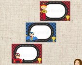 PRINTABLE Ready, Set, Go Boy Racecar Driver Label Tents Il_170x135