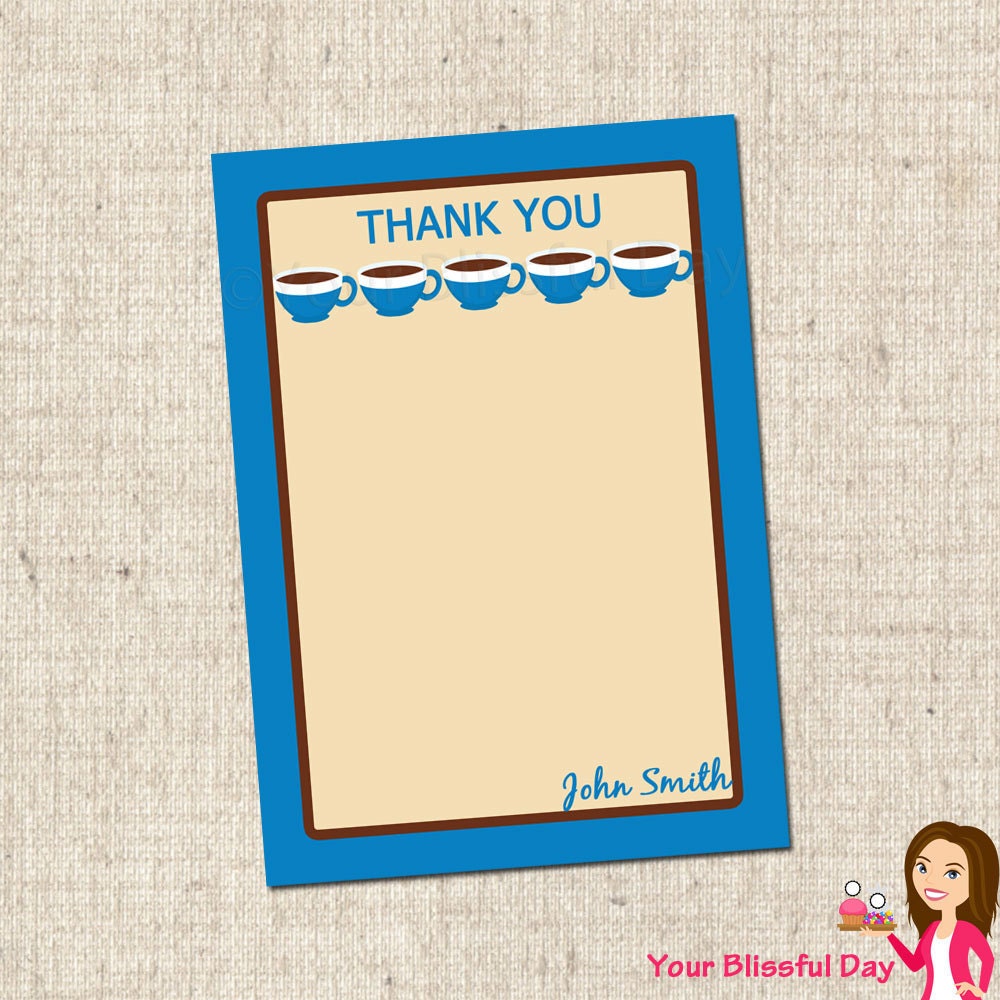PRINTABLE Birthday Breakfast Party Thank You Cards (Personalized) Il_570xn