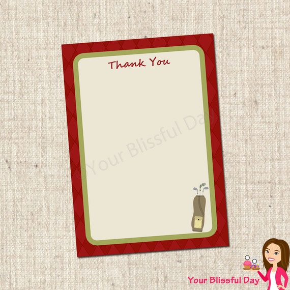 PRINTABLE Golf Party Thank You Cards Il_570xn