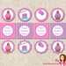 PRINTABLE Bright Cupcake Party Circles (Customizable)