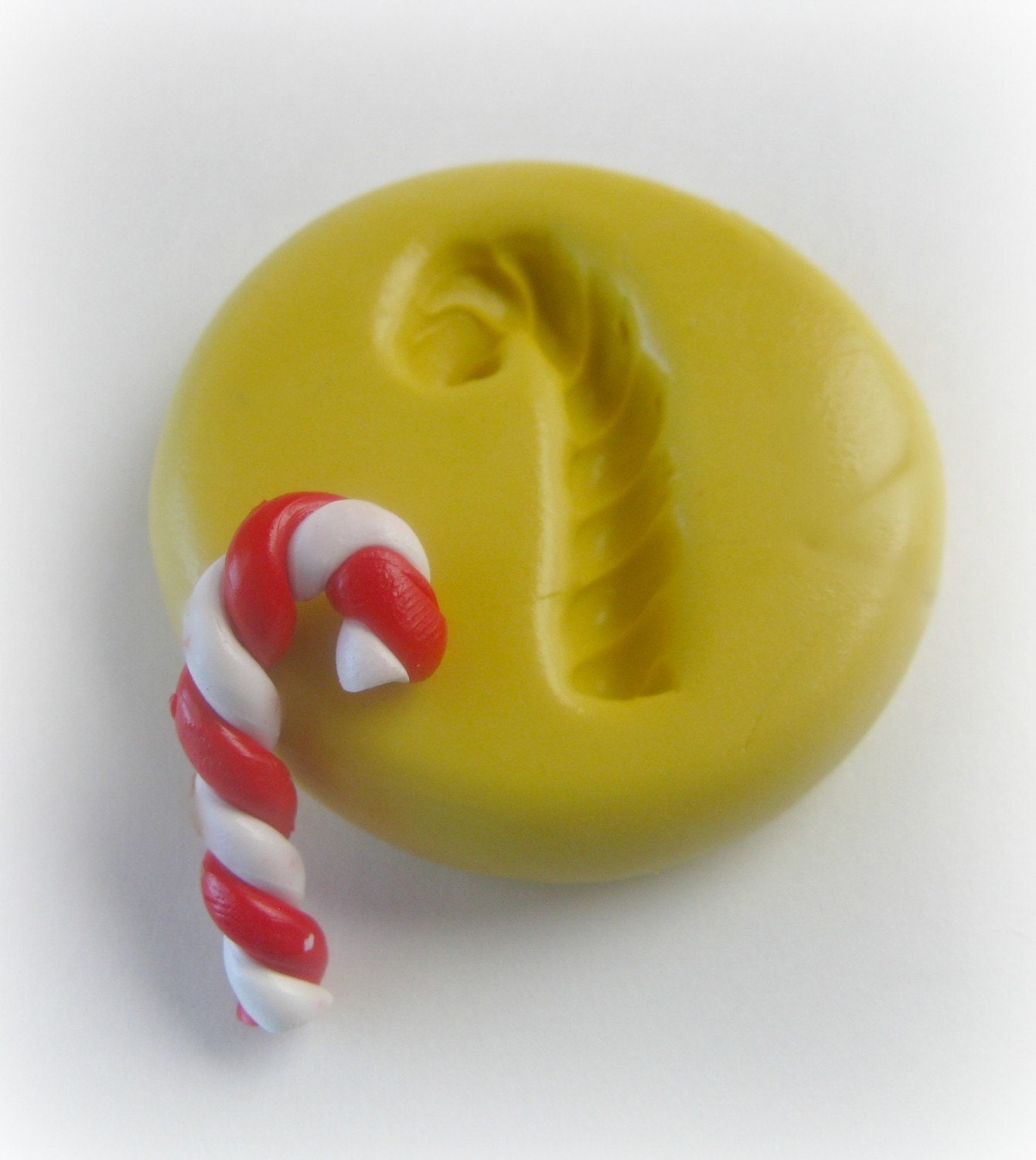 Candy Cane Mold Mould Resin Clay Jewelry Charms Flexible Molds