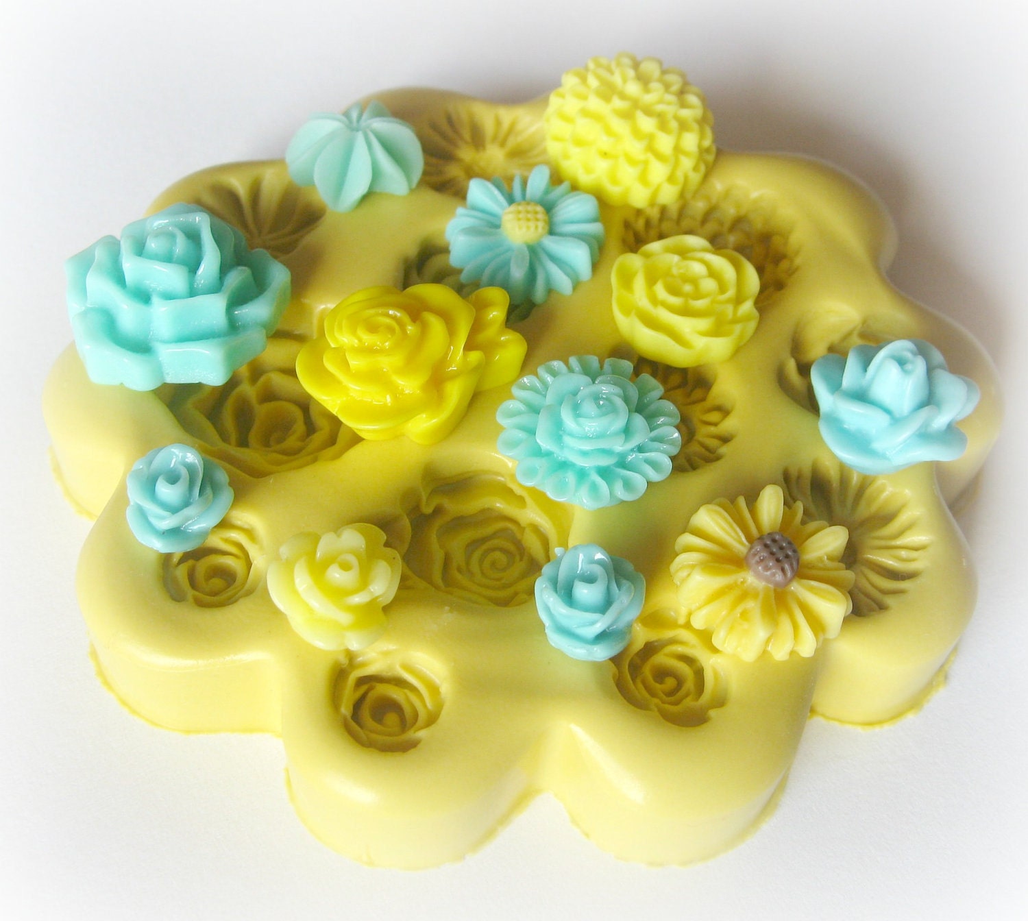 Flower Cabochon Mold Silicone Flexible Resin Mold