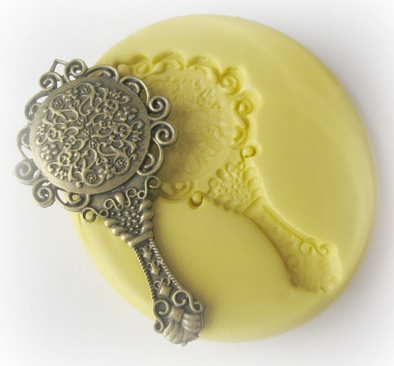 Mirror Mold Mould Resin Clay Fondant Jewelry by WhysperFairy