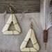 v i n t a g e tribal carved bone and wire earrings