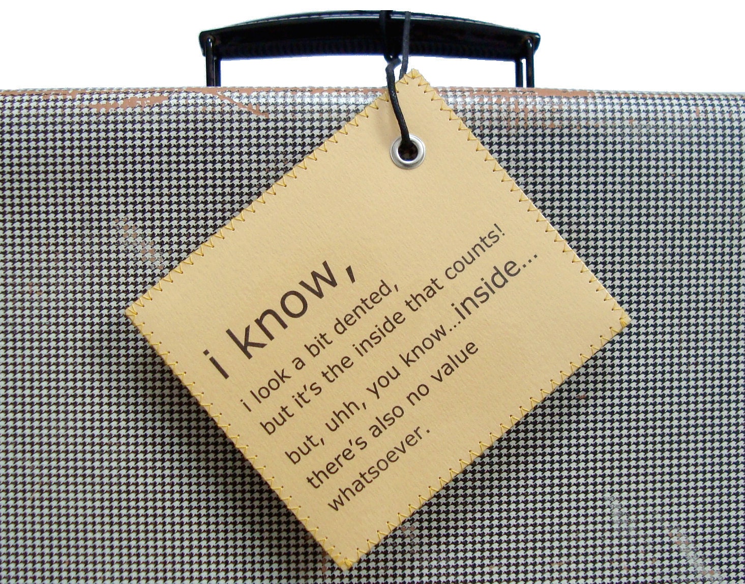 Unique gift for men women - Gift for The Traveler. Personalized Luggage Tag that is always thinking of YOU first. LE MINI.