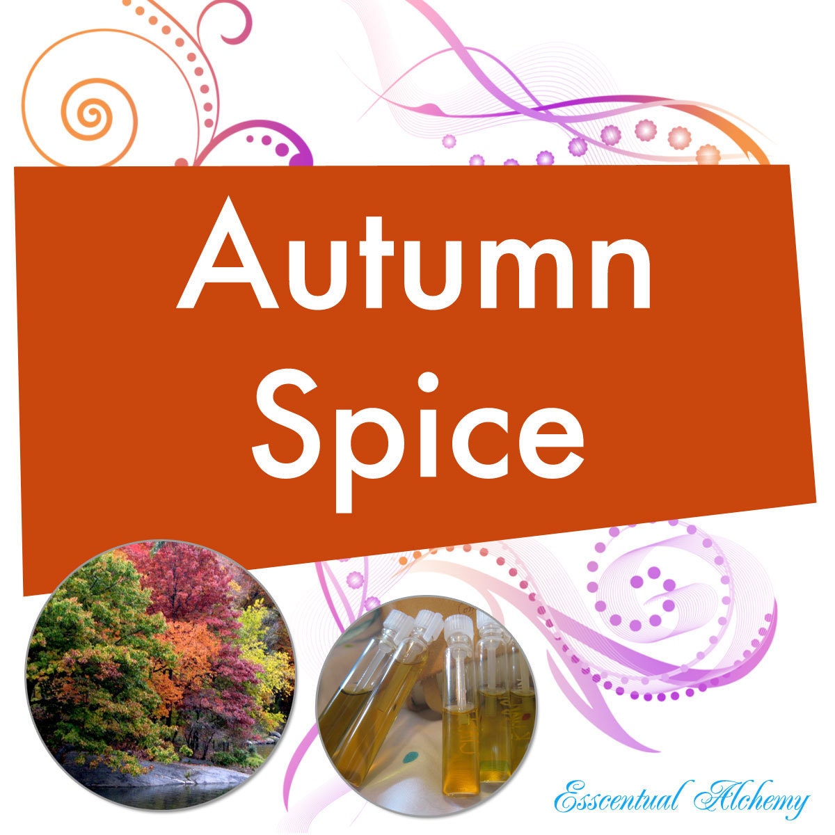 Botanical Perfume Sample Autumn Spice Oriental Woody Aromatic Pure Natural Fragrance