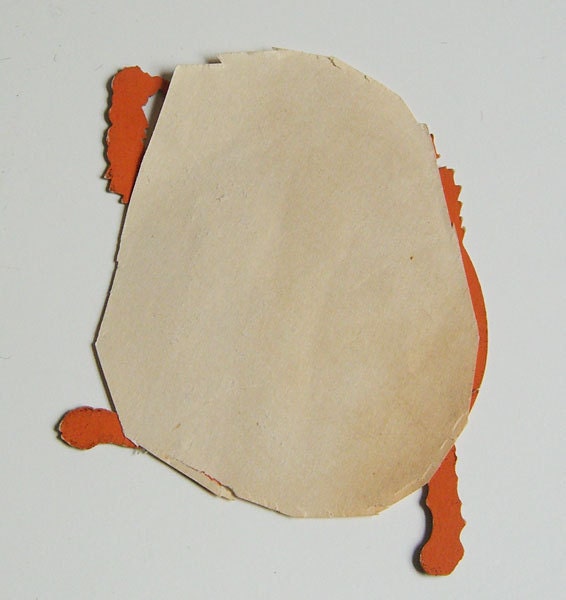Vintage Halloween Black Cat Orange Moon Paper Puzzle