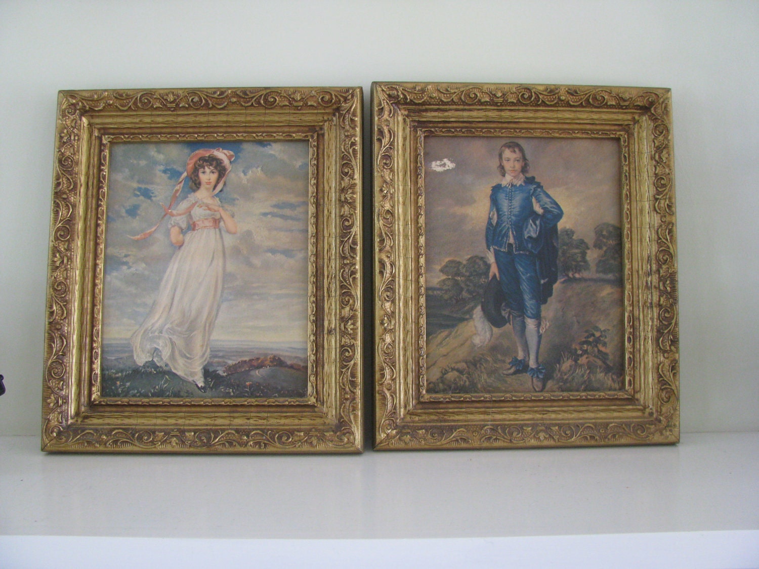 Pinky and Blue Boy Prints by CANDLEBERRYMARKET on Etsy