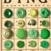 Vintage Green Button Lot, Green Buttons, Flowers, Vintage Supplies -- 0340