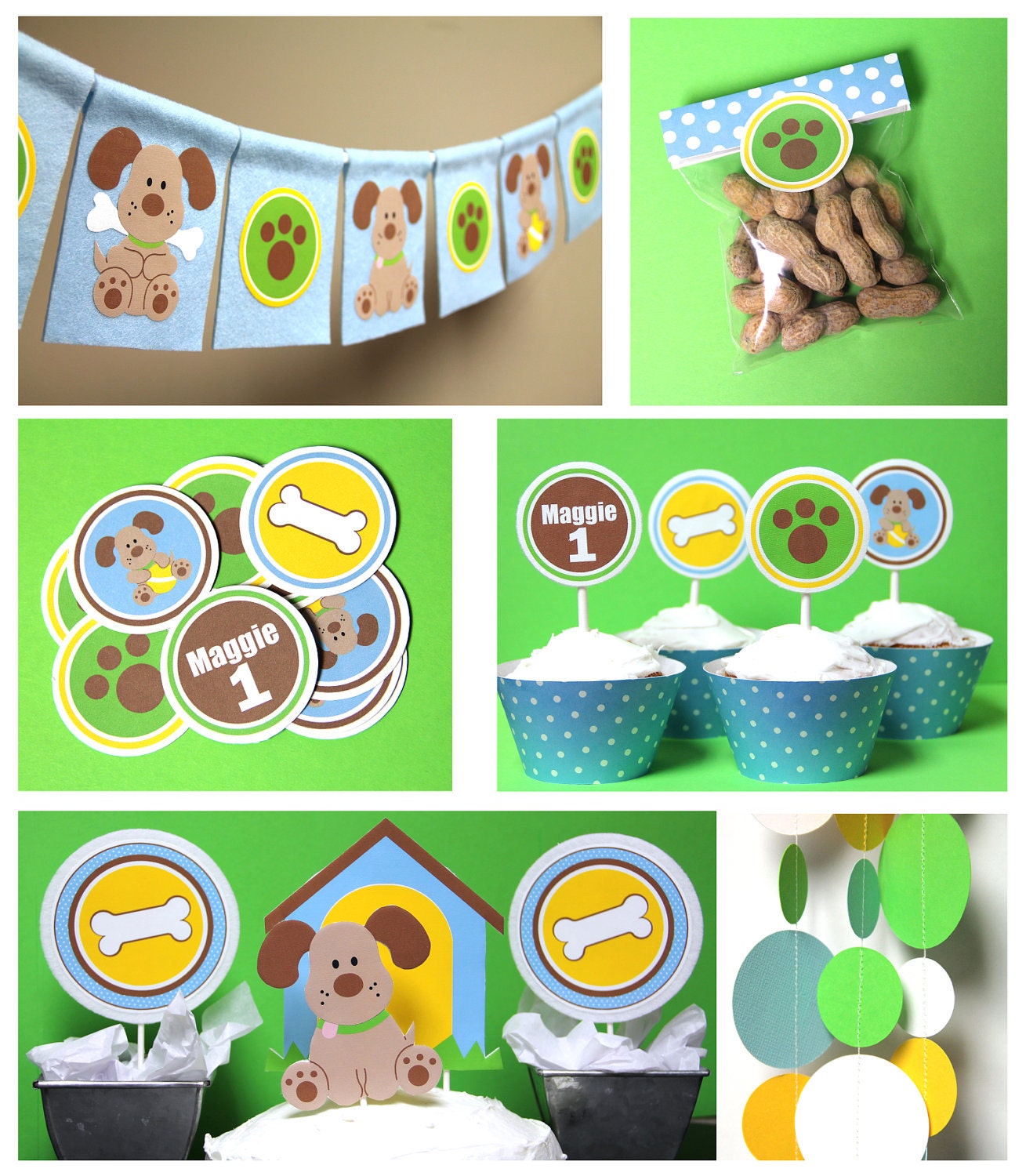 Playful Puppy - Birthday Decorations, full party package