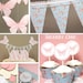 White, Cream, Pink and Blue circle garland (15 feet) - READY TO SHIP