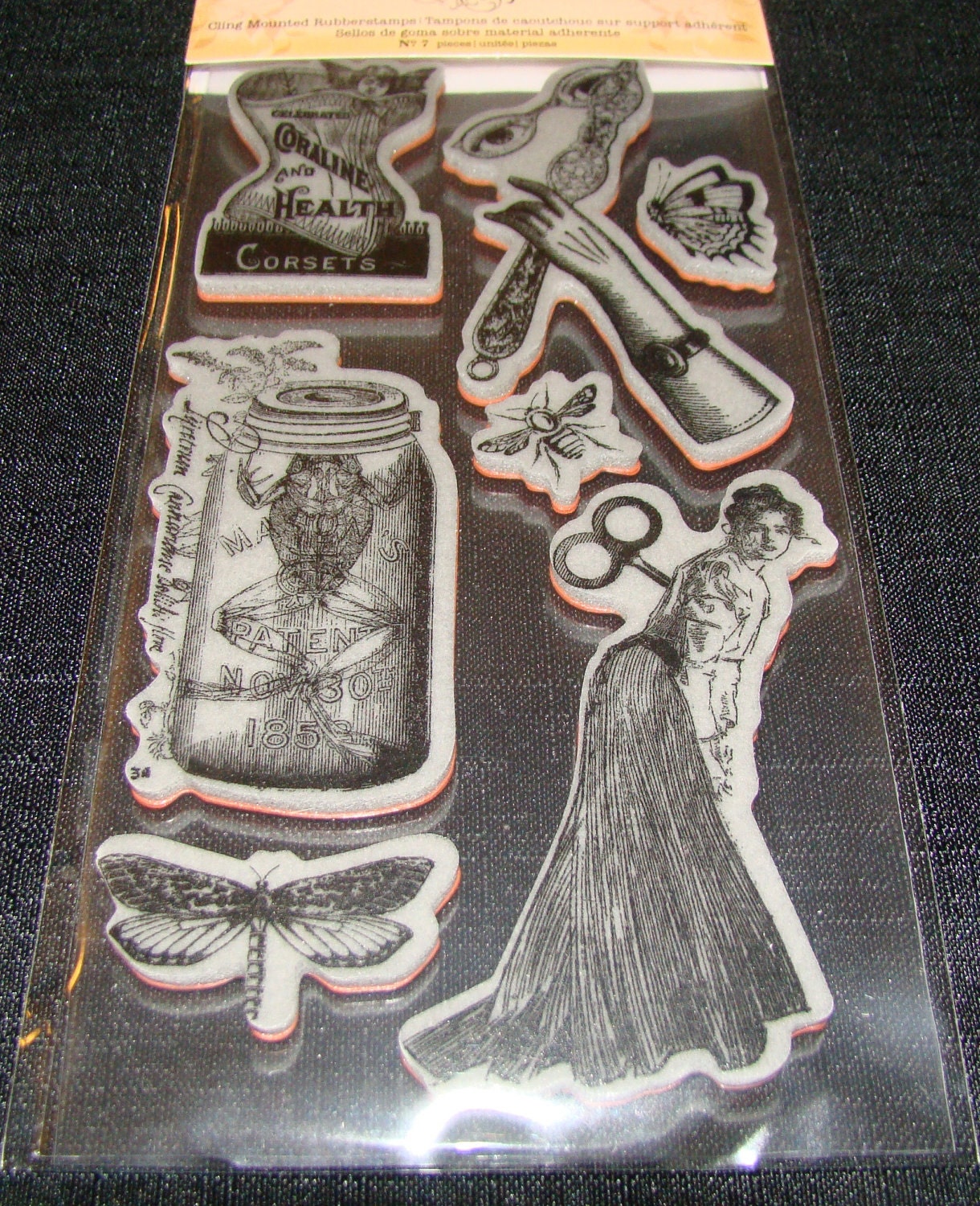 Graphic 45 Old Curiosity Shoppe Cling Stamps