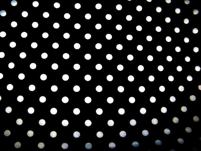 Black Polka Dots Table Runner