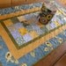 SUMMER SUNFLOWERS Quilted Patchwork Table Runner