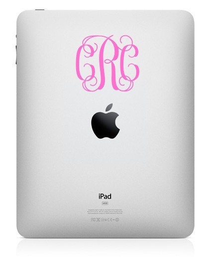 iPad Monogram - 3 Inch Decal