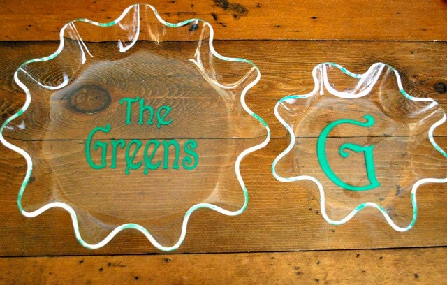 Personalized Acrylic Serving Bowls - Set of 2