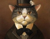Cat Dandy Portrait - Victorian