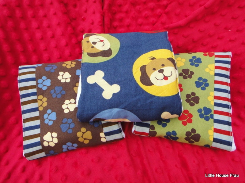 Puppy Dog Burp Rag Set