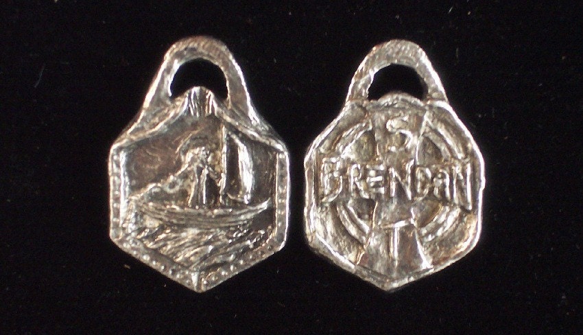 St. Brendan: Patron of Sailors, Boaters, Yachtsmen / Handmade Medal
