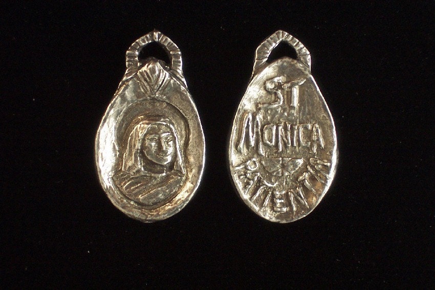 St Monica: Overcoming Worry (& Patron of Mothers) Handmade Medal
