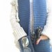 Custom Unisex Scarf,  Chunky Crochet with pocket, Long Teal Blue, Suede Cord Accent