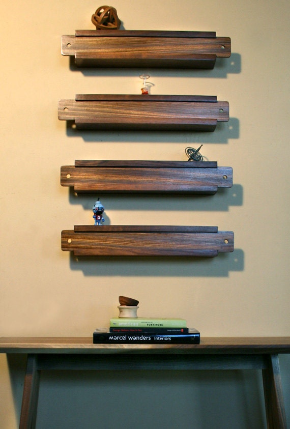 Slide Box Wall Shelving / Decor - Set of 4