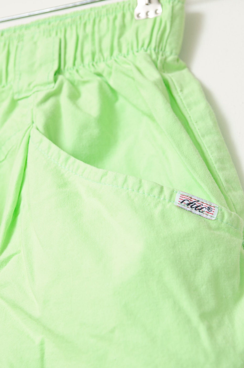 Vintage 80s/90s Neon Green Chic Sweet Shorts