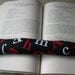 Cotton Book Weight in black, white and red fabric for Reading