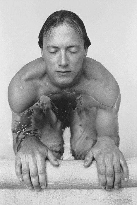 Male Swimmer Fine Art Silver Print