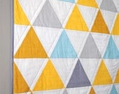 Equilateral Triangles Crib Quilt