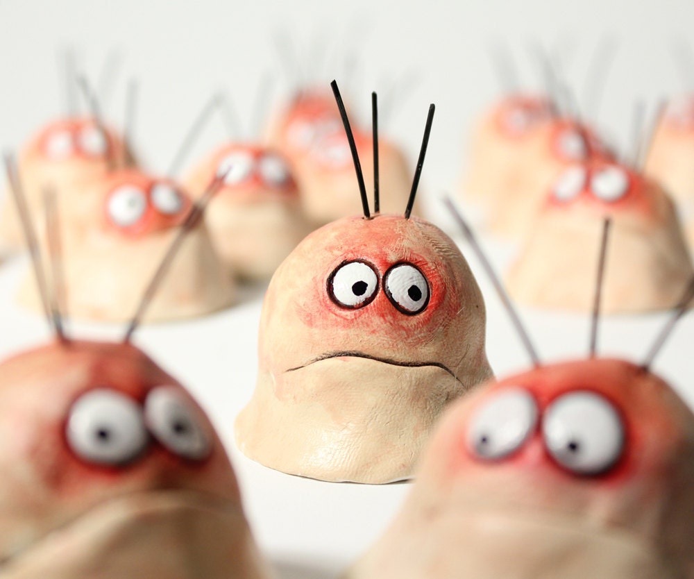 funny sculpture, THREE WORRY WARTS
