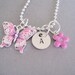 PERSONALIZED Butterfly Blossom Girl's charm necklace for little Beautiful Butterflies
