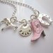 Hand Stamped Personalized Horseback Riding Girls Charm Necklace for Horse Lovers, Child Necklace, Toddler Necklace, Little Girl Necklace