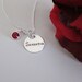 Add a Sterling Silver Name Disc with Birthstone - ONLY to add to a necklace/bracelet being purchased from this shop