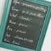 Chalkboard Organizer Teal Frame