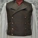 Made To Order/ Hand Made/ Custom Optional-----Men's Victorian/Steampunk Double Breasted Vest With an Air of Sweeney Todd-----Men's Chest size 30-46 inches