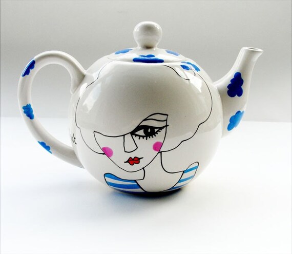GERSHWIN - Vintage handpainted Teapot
