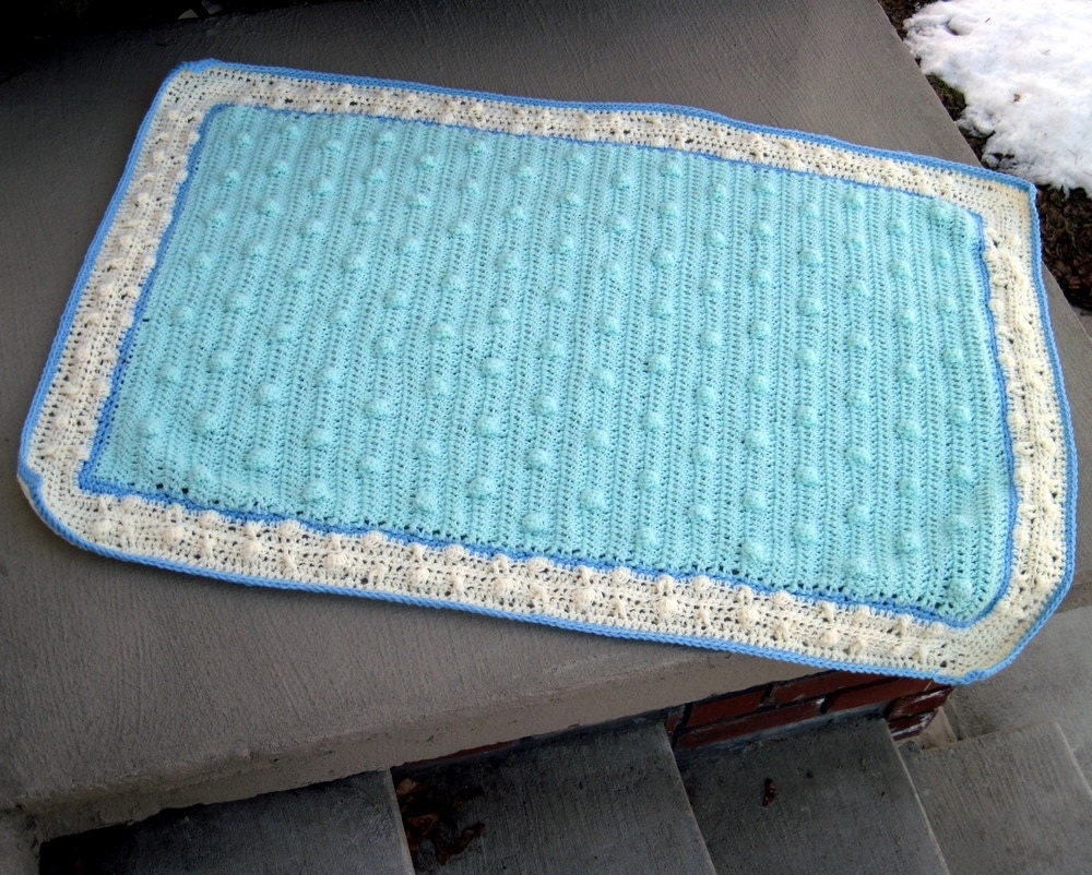 custom-made hand crocheted baby blanket