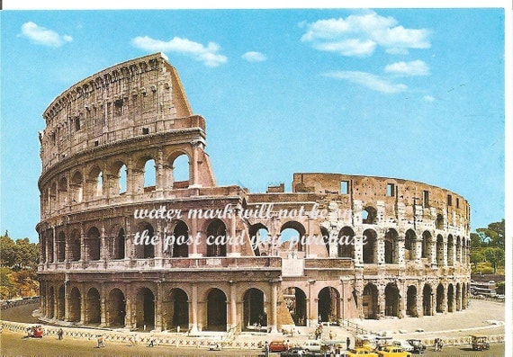 Colored, Post Cards, Lot of 4, Rome, Italy, 1979