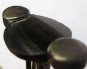 Reduced   Vintage William Spratling Obsidian and Silver Cufflinks c.1955-1967