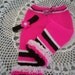 Childs handknit longies, ruffle trim colorful pants, leggings.bright pink, 12/18 mths Original design