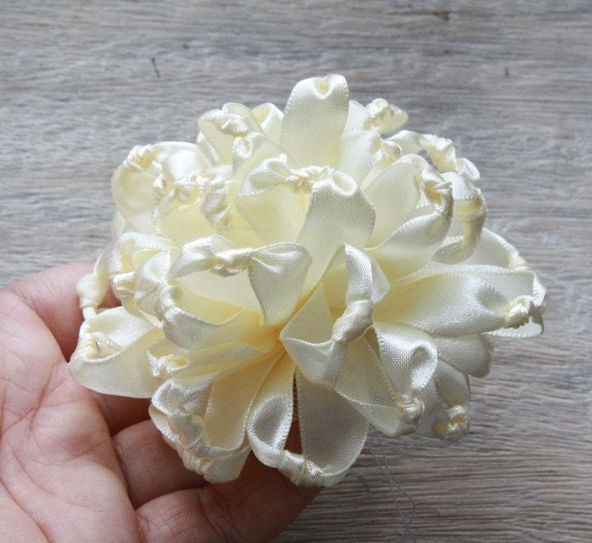 eBook- Make Your Own Fabric Flowers - Knotted Chrysanthemum - EASY - NO SEWING MACHINE REQUIRED - DIY 9- PDF TUTORIAL - by Jewelboxballerina on Etsy